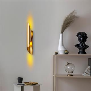 Flare Modern Çift Yönlü Metal Aplik Parlak Gold, Rustik Dekoratif Duvar Lambası FLARE-15356