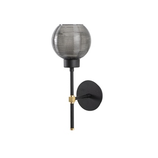 Camlı Tekli Aplik Pütürlü Siyah Swıng-Nuw-3156