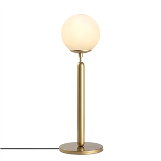 Eskitme Beyaz Camlı Metal Masa Lambası Küre Glop Başlık E14 Duy Modern Salon Abajur,KING-11463
