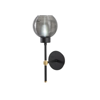 Camlı Tekli Aplik Pütürlü Siyah Swıng-Nuw-3156