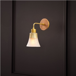 Camlı Tekli Aplik Gold Natural Foca-N-131
