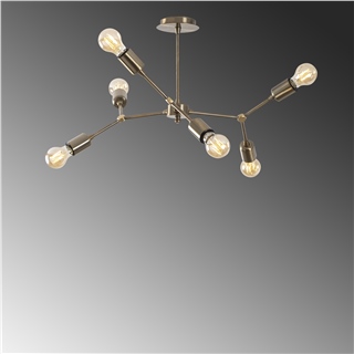 Rustik 6Lı Avize Eskitme Sparrow-Nua-1192