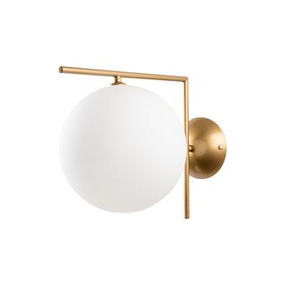 Luminar Modern Tekli Glop Cam Aplik Parlak Gold, Dekoratif Duvar Aydınlatma LUMINAR-14156