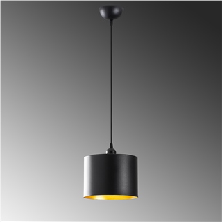 Metal Sıvama Tekli Sarkıt Pütürlü Siyah Duz-195Black-1