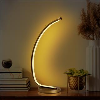 LedLi Masa Lambası Parlak Gold Bevel-13322