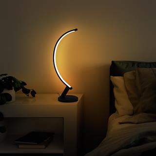 LedLi Masa Lambası Pütürlü Siyah Bevel-13323