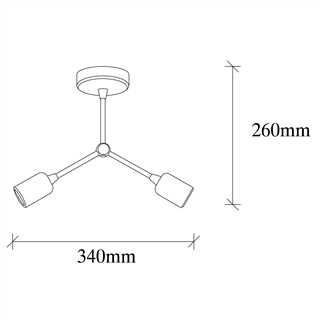 Rustik 2Li Plafönyer Eskitme Sparrow-Nua-1251