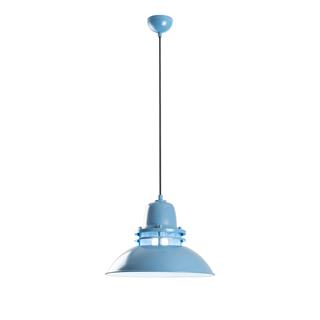 Tibet Retro Tekli Sarkıt Avize Mavi, Endüstriyel Metal Sıvama Tavan Aydınlatma TIBET-3735-LIGHTBLUE