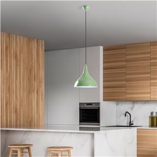 Metal Sıvama Tekli Sarkıt Yeşil Beyaz Bıtlıs-N-1395-Mıntgreen