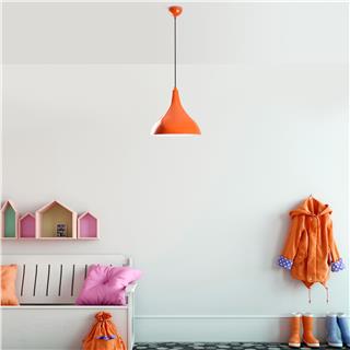 Metal Sıvama Tekli Sarkıt Turuncu Beyaz Bıtlıs-N-1395-Orange