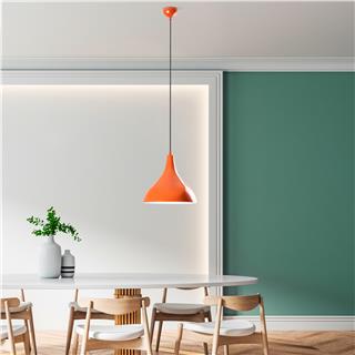 Metal Sıvama Tekli Sarkıt Turuncu Beyaz Bıtlıs-N-1395-Orange