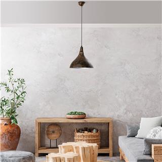 Metal Sıvama Tekli Sarkıt Vintage Silver Bıtlıs-N-1395-Retro