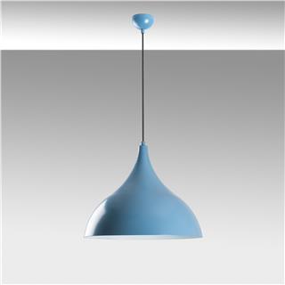 Metal Sıvama Tekli Sarkıt Mavi Beyaz Bıtlısım-N-1390-Lıghtblue