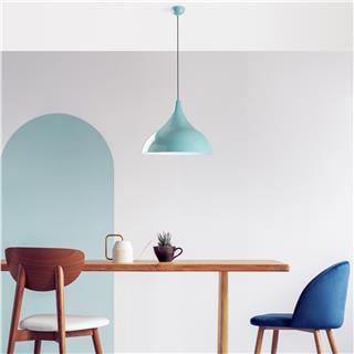 Metal Sıvama Tekli Sarkıt Turkuaz Beyaz Bıtlısım-N-1390-Turquoıse