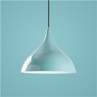 Metal Sıvama Tekli Sarkıt Turkuaz Beyaz Bıtlısım-N-1390-Turquoıse
