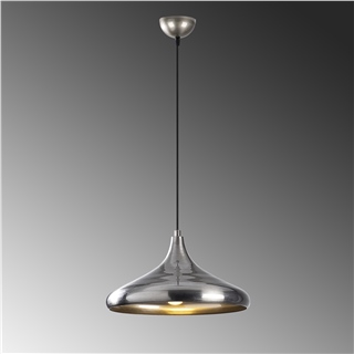Modern Tekli Sarkıt Avize Metal Sıvama Silver, Tekli Sarkıt Lamba EYSAN-209