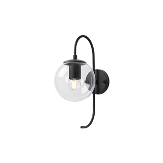 Camlı Tekli Aplik Pütürlü Siyah Jewel-10550