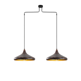 Metal Sıvama 2Li Kollu Sarkıt Vintage Gold Barek-11548
