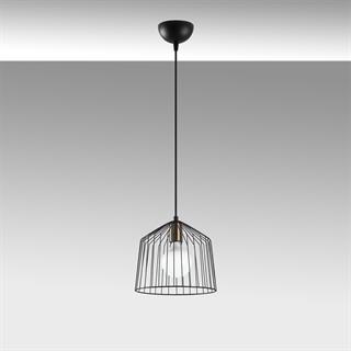 Cat Tekli Tel Sarkıt Avize Siyah, Modern Dekoratif Metal Lamba CAT-12045