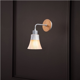 Camlı Tekli Aplik Silver Natural Foca-N-132