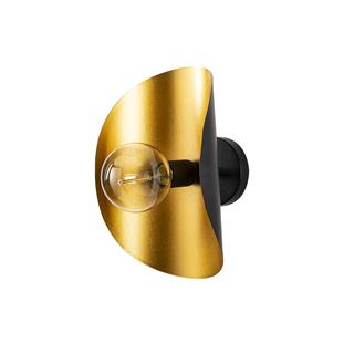 Eğer Modern Dekoratif Tekli Duvar Aplik Siyah, Metal Sıvama Aydınlatma EGER-MR-839