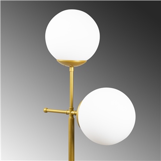 Camlı 2Li Lambader Parlak Gold Mudonı-Mr-955