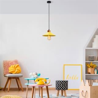 Konik Retro Tekli Sarkıt Avize Sarı, Modern Dekoratif Metal Sıvama Tavan Lambası KONIKSIVAMA-004