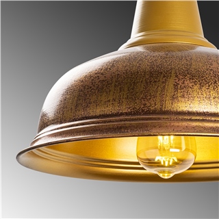 Metal Sıvama Tekli Sarkıt Mat Gold Kurek-11560