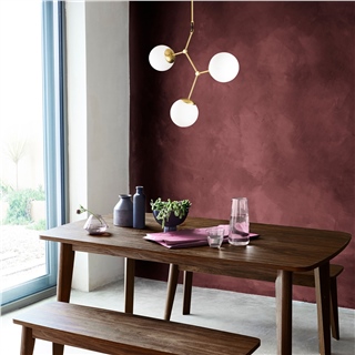Camlı 3Lü Avize Parlak Gold Damar-6317