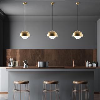 Camlı Tekli Sarkıt Parlak Gold Camgoz-11029