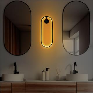 LedLi Aplik Pütürlü Siyah Can-13556