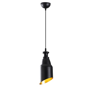 Metal Sıvama Tekli Sarkıt Pütürlü Siyah Kademelı-191Black-1