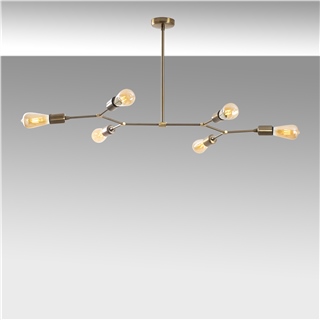 Rustik 6Lı Avize Eskitme Sparrow-Nua-1236