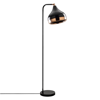 Metal Sıvama Tekli Lambader Parlak Siyah Yıldo-M-6906