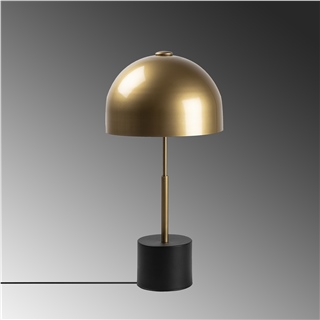 Metal Sıvama Tekli Masa Lambası Parlak Gold Mıxed-11496