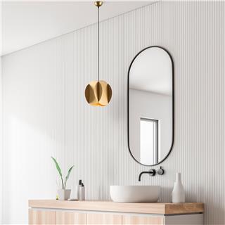 Metal Tekli Sarkıt Parlak Gold Corner-13779