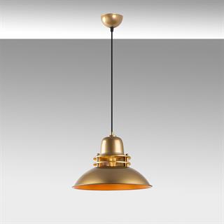 Tibet Retro Tekli Sarkıt Avize Parlak Gold, Endüstriyel Metal Sıvama Tavan Aydınlatma TIBET-3735-1