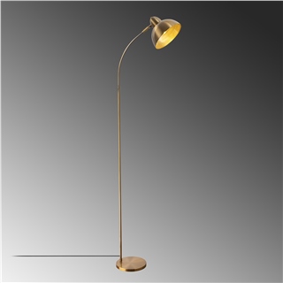 Metal Sıvama Tekli Lambader Parlak Gold Varzan-10850