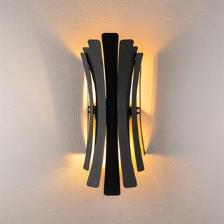 Linea Çift Yönlü Modern Metal Aplik Siyah, Minimalist Duvar Lambası LINEA-15440