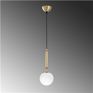 Modern Tekli Cam Sarkıt Avize Parlak Gold, Sarkıt Lamba KING-11452