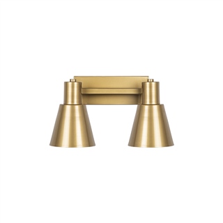 Metal Sıvama 2Li Aplik Parlak Gold Funnel-13093