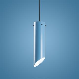 Kesik Boru Rustik Tekli Sarkıt Avize Mavi, Endüstriyel Dekoratif Tavan Lambası MR-976-LIGHTBLUE
