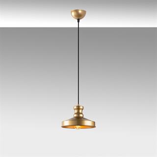 Retro Tekli Sarkıt Avize Parlak Gold, Dekoratif Metal Sıvama Başlık Lamba GULLU-182GOLD-1