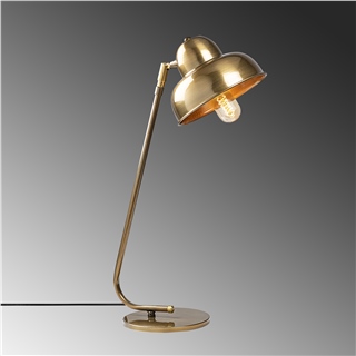 Metal Sıvama Tekli Masa Lambası Eskitme Gold Cakır-180Vıntage-Ml