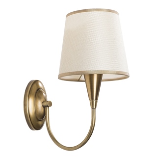 Modern Gold Eskitme Aplik Krem Kumaş Abajur E27 Duy Salon Yatak Başı Duvar Lambası,PARDO-3031
