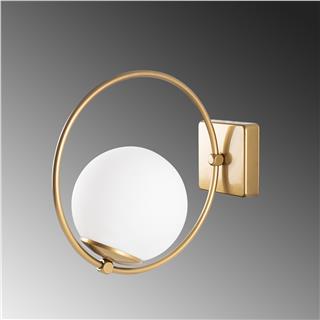 Modern Gold Aplik Glop Camlı Duvar Lambası E27 Duy,Salon Yatak Başı Koridor Antre Cafe,DOLUNAY-3912