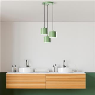 Metal Sıvama 3Lü Tepsi Sarkıt Green Duz-195Mıntgreen-3