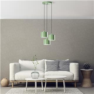 Metal Sıvama 3Lü Tepsi Sarkıt Green Duz-195Mıntgreen-3
