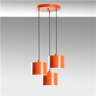 Metal Sıvama 3Lü Tepsi Sarkıt Orange Duz-195Orange-3