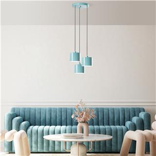 Metal Sıvama 3Lü Tepsi Sarkıt Parlak Turkuaz Duz-195Turquoıse-3